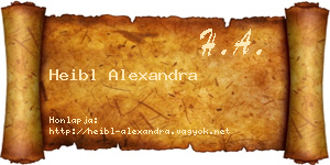 Heibl Alexandra névjegykártya