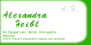 alexandra heibl business card